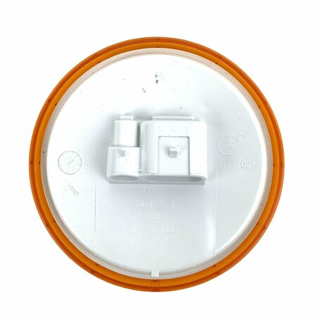 PETERSON LED Strobe & Rear Turn Signal, 4in. Round, 9 Diode, Multi-volt, Amber, Roadside High 867SA-2
